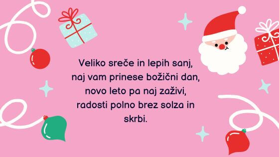 voščila za božič in novo leto